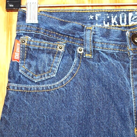 Ecko Unltd. Blue Wash Jeans - Youth Size 12 - Picture 7 of 13